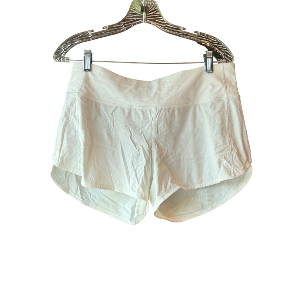 Lululemon Speed Up Short Long 4" Updated Fit White Size 8